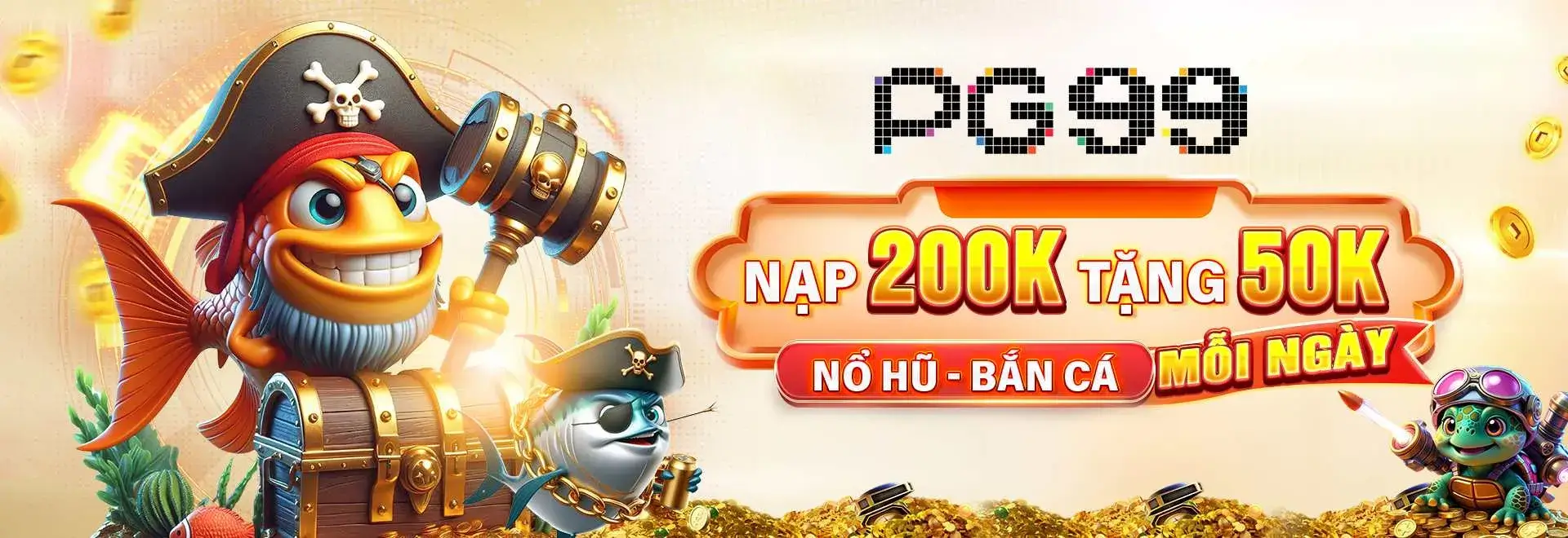 nạp 200k tặng 50k tại Pg99q